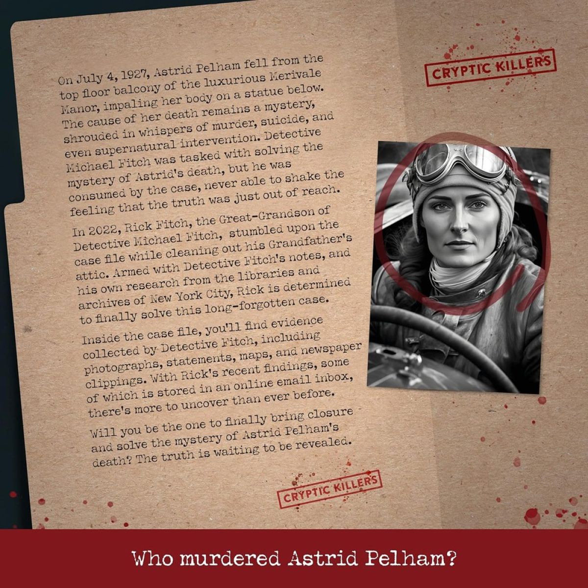 Cryptic Killers : Murder at Merivale Manor